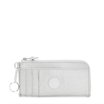 Portfele Kipling Dafni Metallic Wallet Srebrne | PL 1041VR